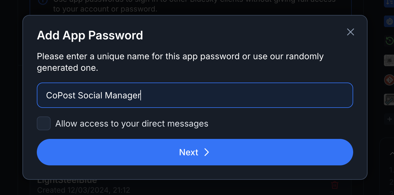 Create App Password