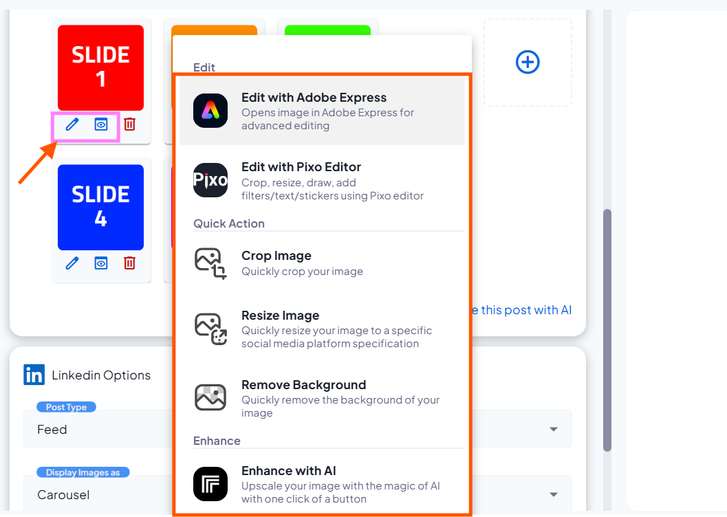 Edit directly from Composer Edit directly from Composer