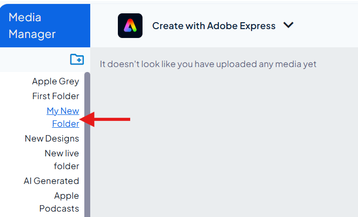Folder is now created Folder is now created
